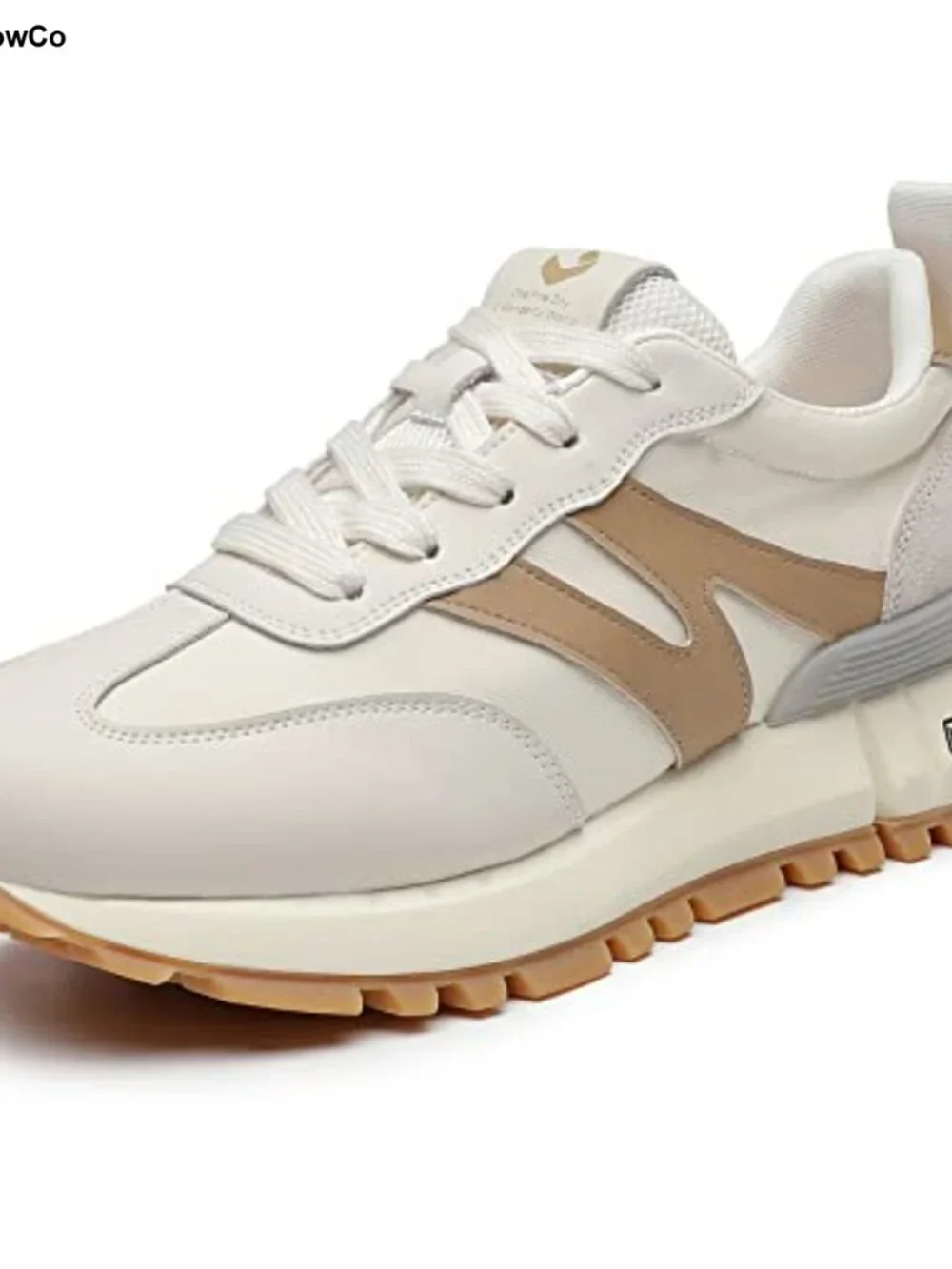 Women's Breathable Leather Suede Walking Sneakers Non-Slip Cushioned Casual